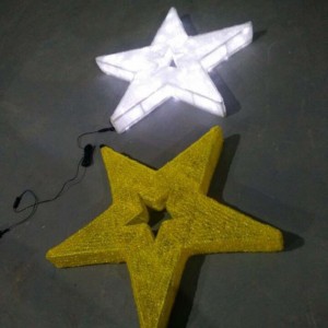 LED Star Christmas Decorations Calde luci a LED bianche stelle